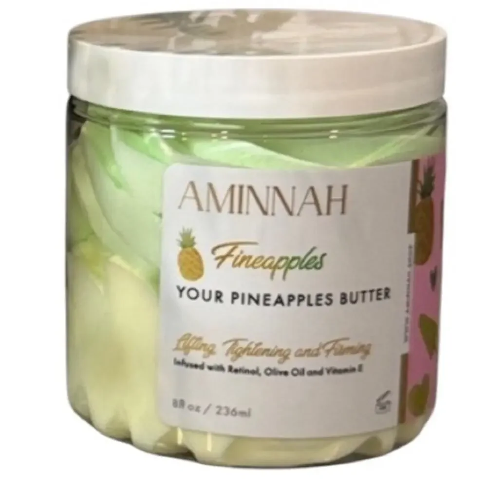 Aminnah Pineapples Body Butter 8oz NEW